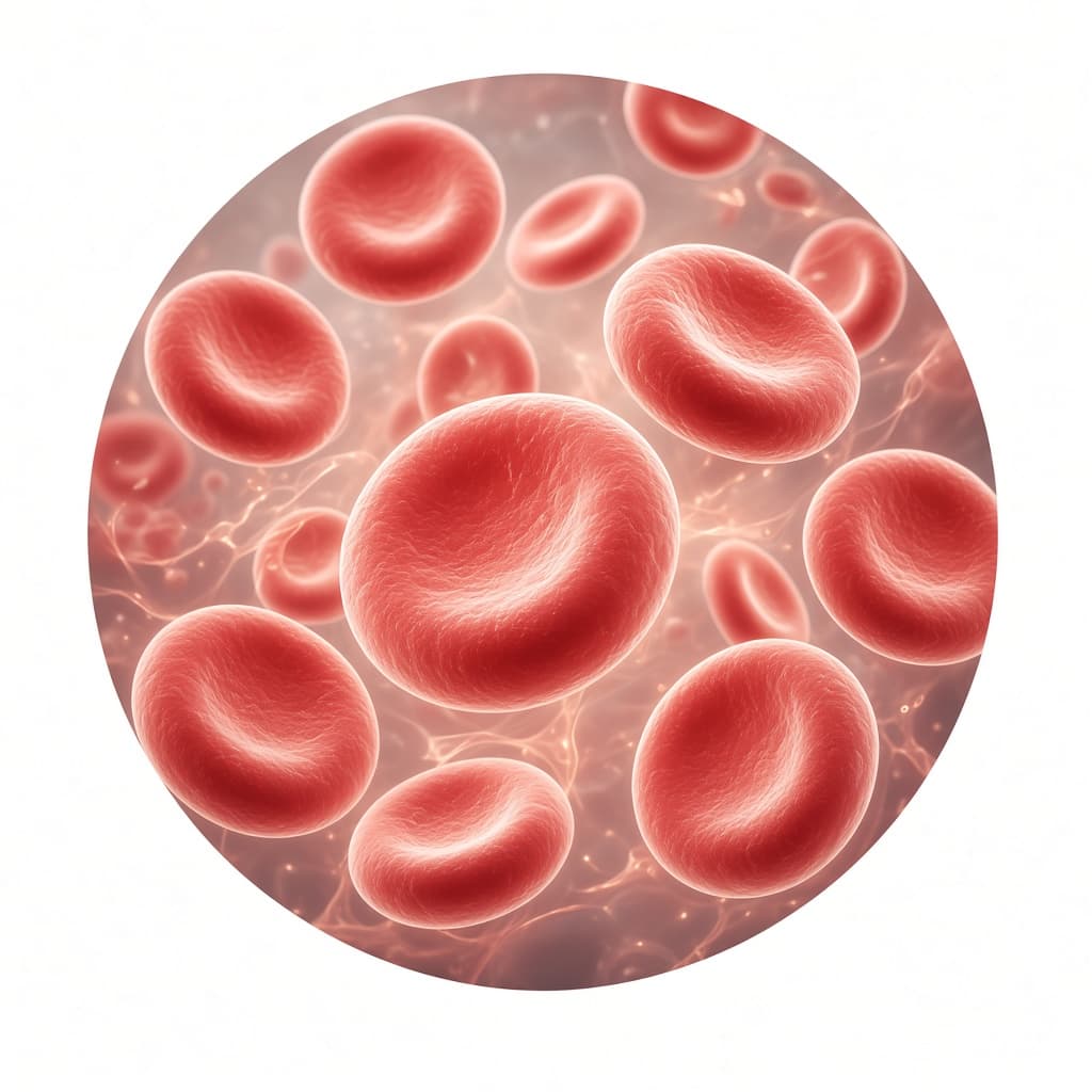 Ilustración educativa de Anemia